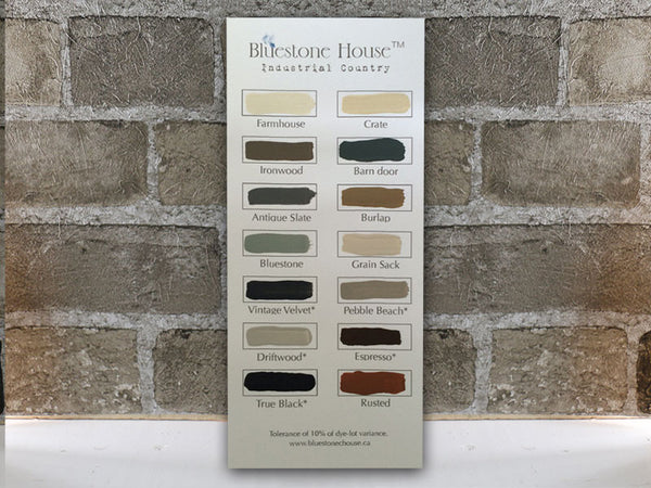 Bluestone House Colour Cards